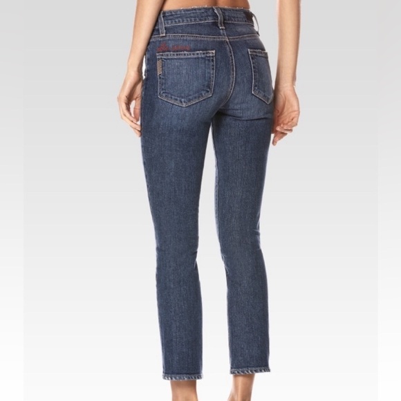 PAIGE Jacqueline Straight Crop Elle Reve High Rise Jeans. Tags no longer on. - Picture 2 of 13